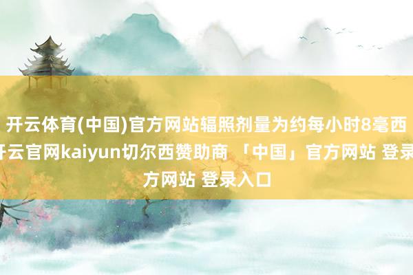 开云体育(中国)官方网站辐照剂量为约每小时8毫西弗-开云官网kaiyun切尔西赞助商 「中国」官方网站 登录入口
